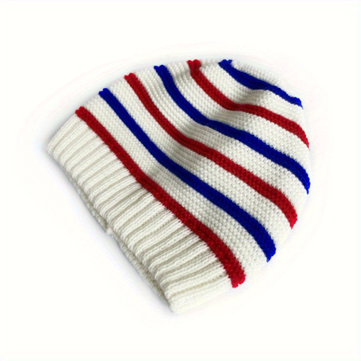 Striped Knitted Hat Boys Girls Winter Warm Beanie Children's Hat