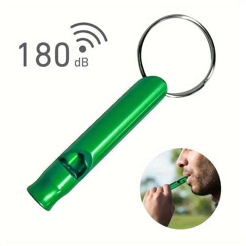 Aluminum Emergency Whistle Lightweight & Sturdy for Camping & Survival Keychain