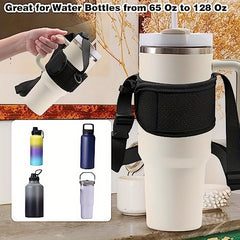 Adjustable Water Bottle Holder for 40-128oz Bottle with Non-slip Strap