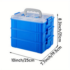 Small 3 Layer Storage Box Stackable Organizer Container