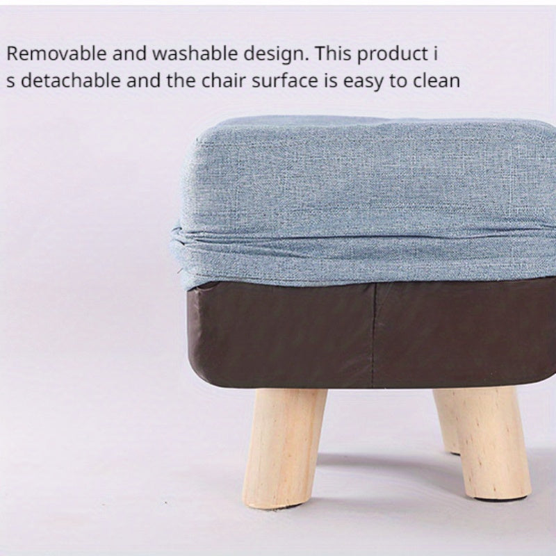 Fabric Shoe Changing Stool Small Chair Solid Stool