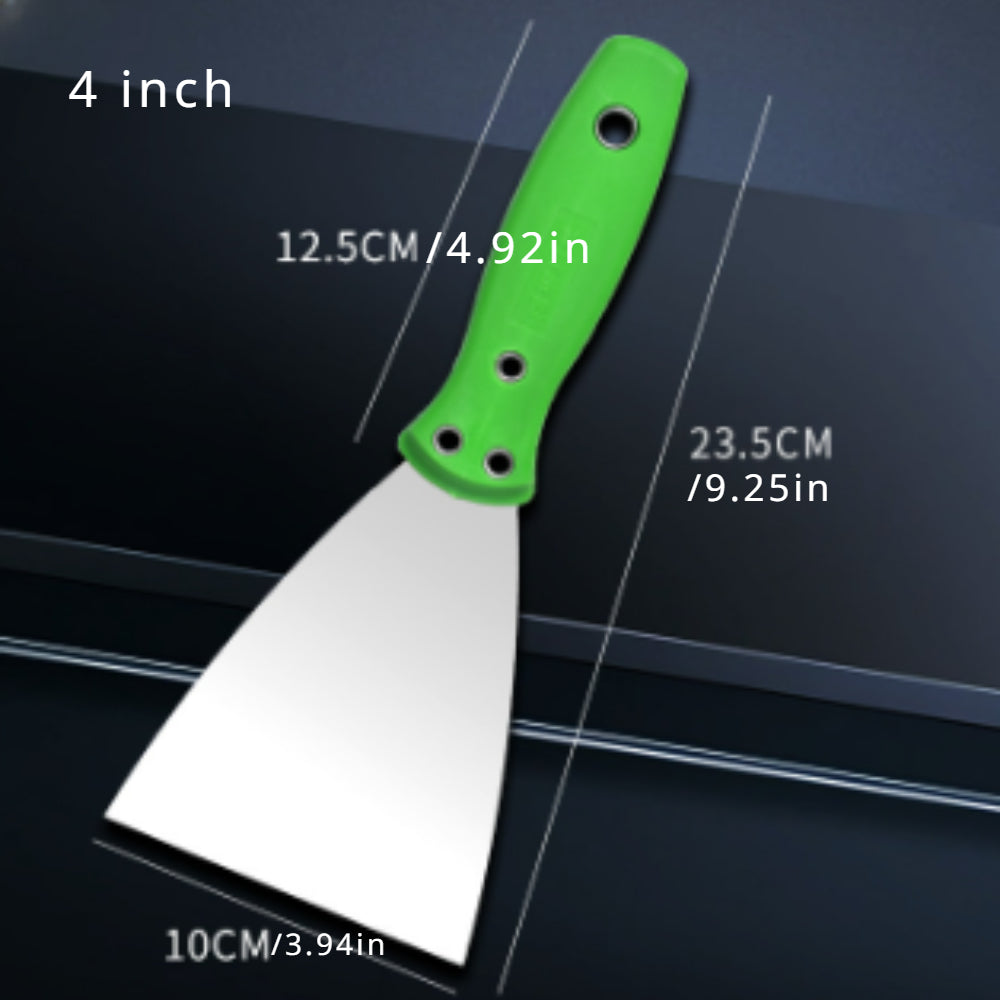 4pcs Putty Set Stainless Steel Green Paint Tool