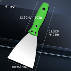 4pcs Putty Set Stainless Steel Green Paint Tool