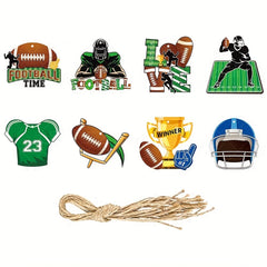 8pcs Football Theme Party Decorations Fan Party Favors