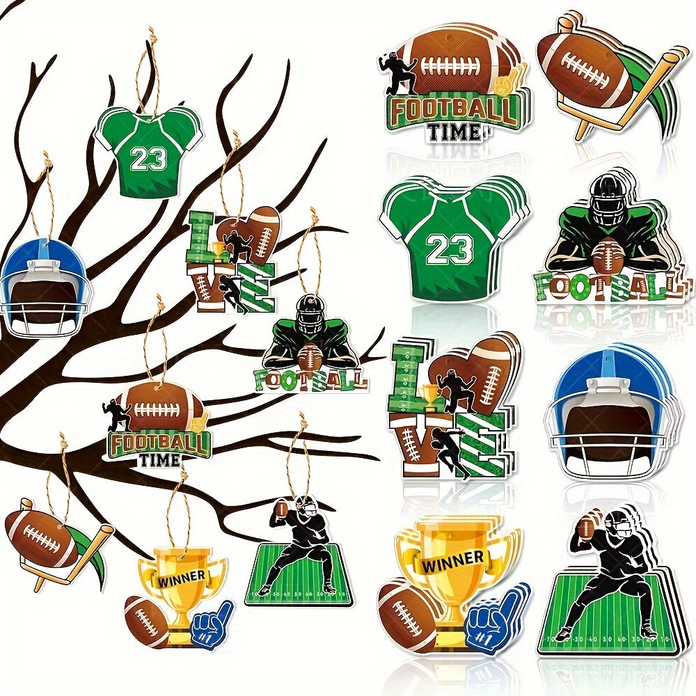 8pcs Football Theme Party Decorations Fan Party Favors