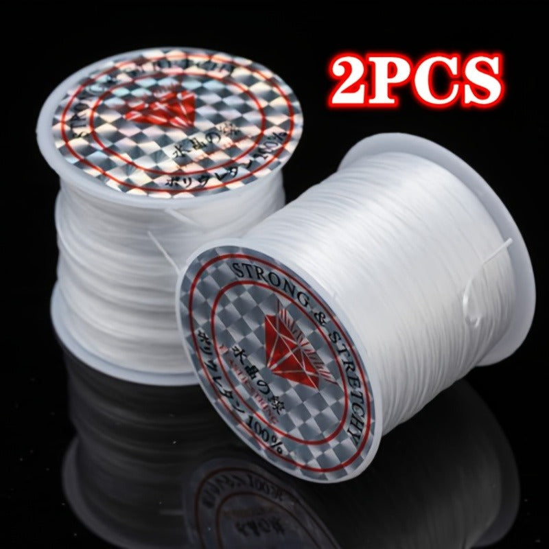 60m Elastic String Stretchy Bracelet Crystal Bead Cord Necklace Jewelry Making