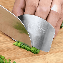 2pcs Stainless Steel Finger Guards For Slicing Kitchen Safety Tools