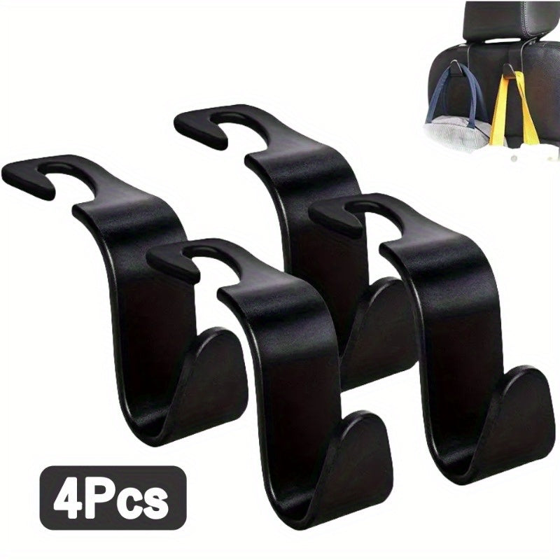 4pcs Car Storage Hook Universal Auto Seat Headrest Car Accessories