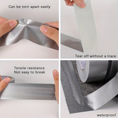 Adhesive Fabric Duct Tape Waterproof Silvery Gray Tape