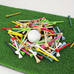 10pcs Wooden Golf Studs Tee in Random Colors