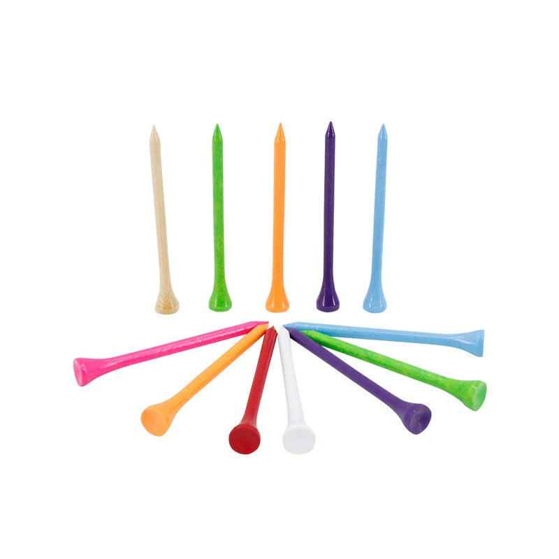 10pcs Wooden Golf Studs Tee in Random Colors
