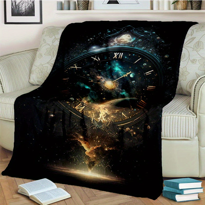 Time Tunnel Clock Couch Quilt Cover Travel Bedding Outlet Throw Blanket