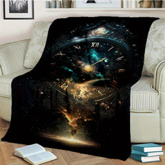 Time Tunnel Clock Couch Quilt Cover Travel Bedding Outlet Throw Blanket