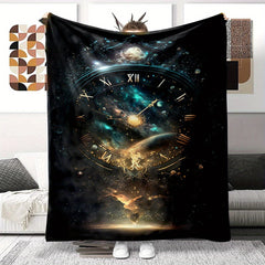 Time Tunnel Clock Couch Quilt Cover Travel Bedding Outlet Throw Blanket