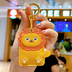 Cat Backpack Pendant Keychain Card Holder