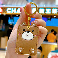 Cat Backpack Pendant Keychain Card Holder