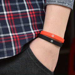 3pcs Smile Face Silicone Bracelet Wristband Hand Ring