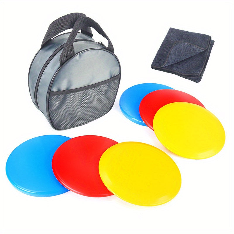 Disc Golf Set with 6 Discs, Towel, Bag