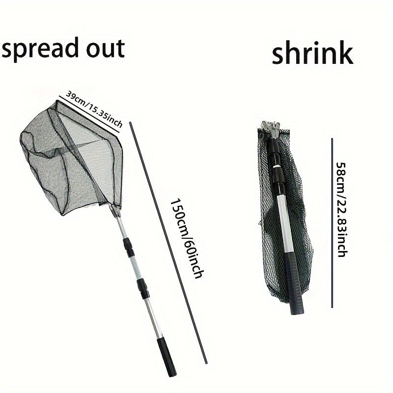 Telescoping Fishing Net Extendable Portable Fishing Accessory