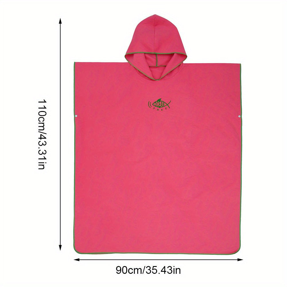 Surf Beach Towel Poncho Changing Robe Quick Dry Microfibres Toweling