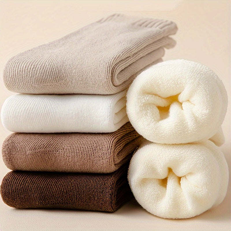 Teenager's Thermal Crew Socks Plus Velvet Warm Comfort Unisex Socks