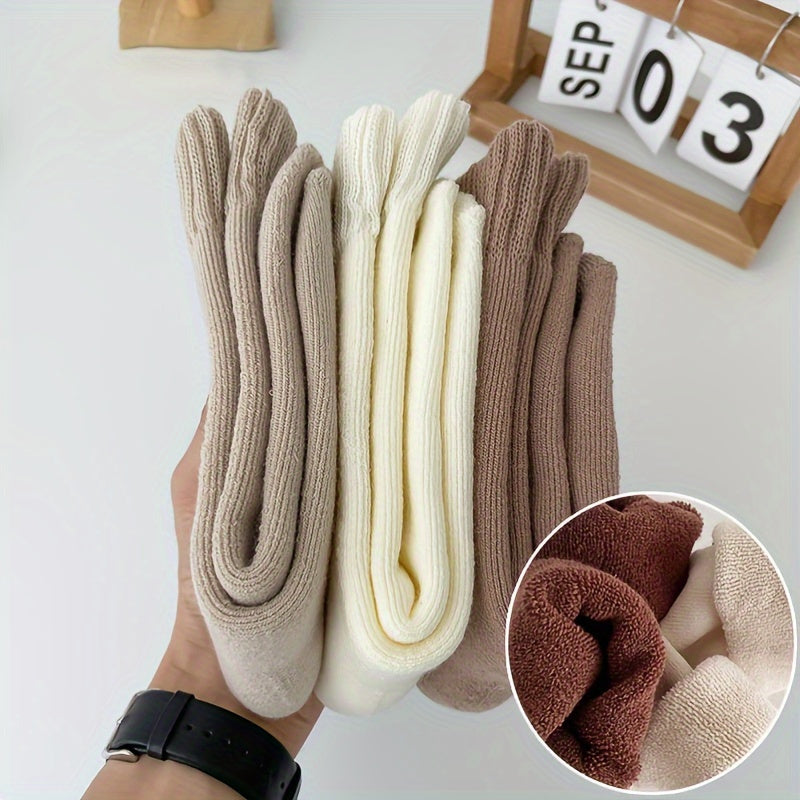 Teenager's Thermal Crew Socks Plus Velvet Warm Comfort Unisex Socks