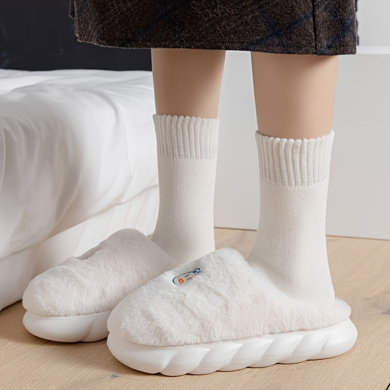 Teenager's Thermal Crew Socks Plus Velvet Warm Comfort Unisex Socks