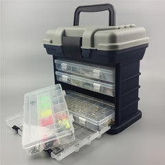 Portable Fishing Tackle Storage Box - Large Capacity Organizer for Hooks, Lures