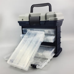 Portable Fishing Tackle Storage Box - Large Capacity Organizer for Hooks, Lures