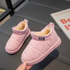 Soft Warm Fleece Baby Girls Snow Boots for Outdoor Walking