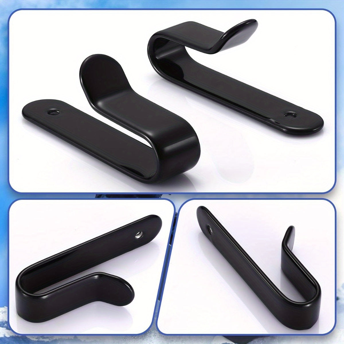 Snowboard Wall Mount Clips Skateboard Storage Hook Display Rack