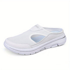 Women's Breathable Mesh Half Slippers Anti-slip Walking Shoes
