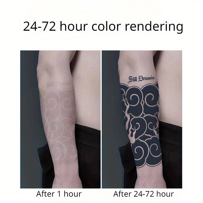 15-Day Waterproof Dragon Cherry Flower Arm Tattoo Sticker