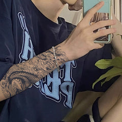 15-Day Waterproof Dragon Cherry Flower Arm Tattoo Sticker