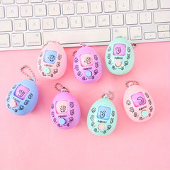 7pcs Guessing Egg Pendant Keychain Set for Decoration