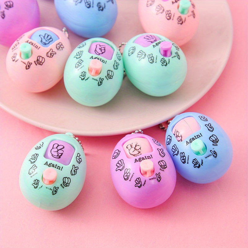 7pcs Guessing Egg Pendant Keychain Set for Decoration