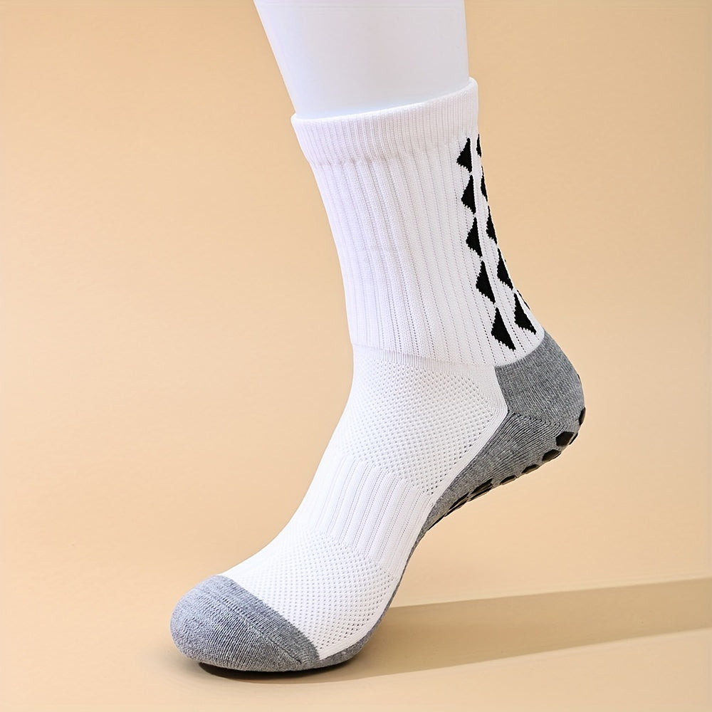 3 Pairs Teen Mid Crew Sport Socks Absorb Sweat Comfy Breathable for Basketball