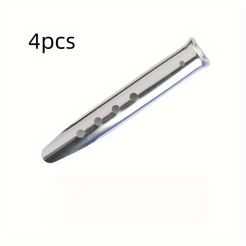4pcs Tent Stakes Pegs Aluminum U Shaped Lightweight Heavy Duty Ground Nails