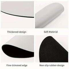 Cute Round Mouse Pad for Women and Girls - Non-slip Rubber Mouse Mat