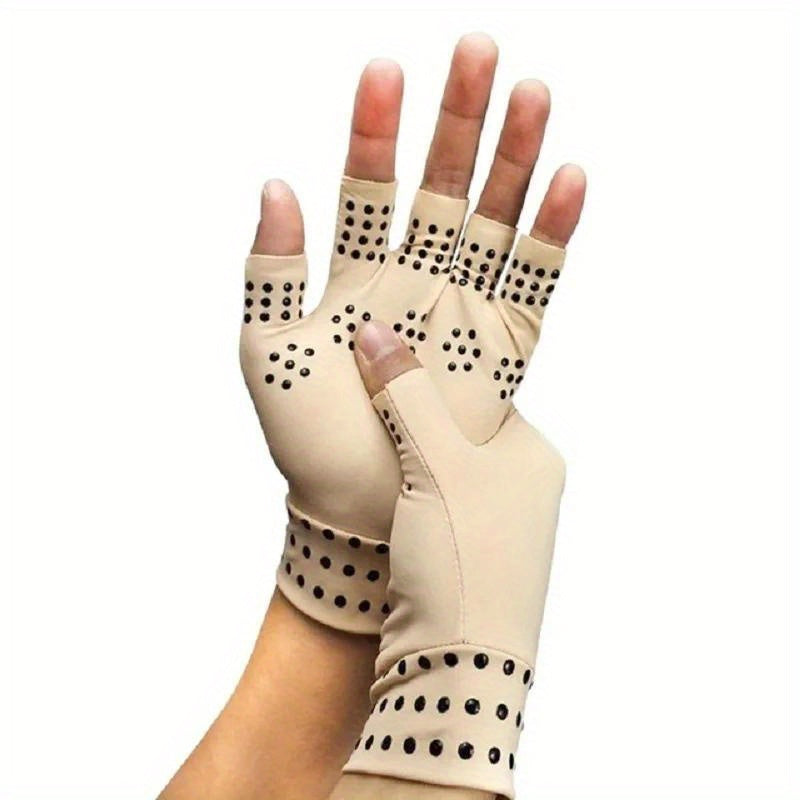 2pcs Magnetic Fitness Gloves Half Finger Sports Gloves