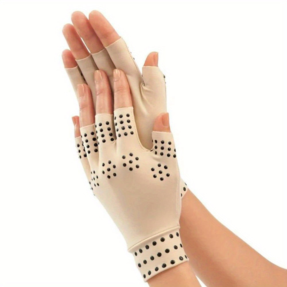 2pcs Magnetic Fitness Gloves Half Finger Sports Gloves