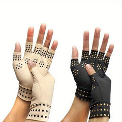 2pcs Magnetic Fitness Gloves Half Finger Sports Gloves