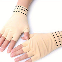 2pcs Magnetic Fitness Gloves Half Finger Sports Gloves