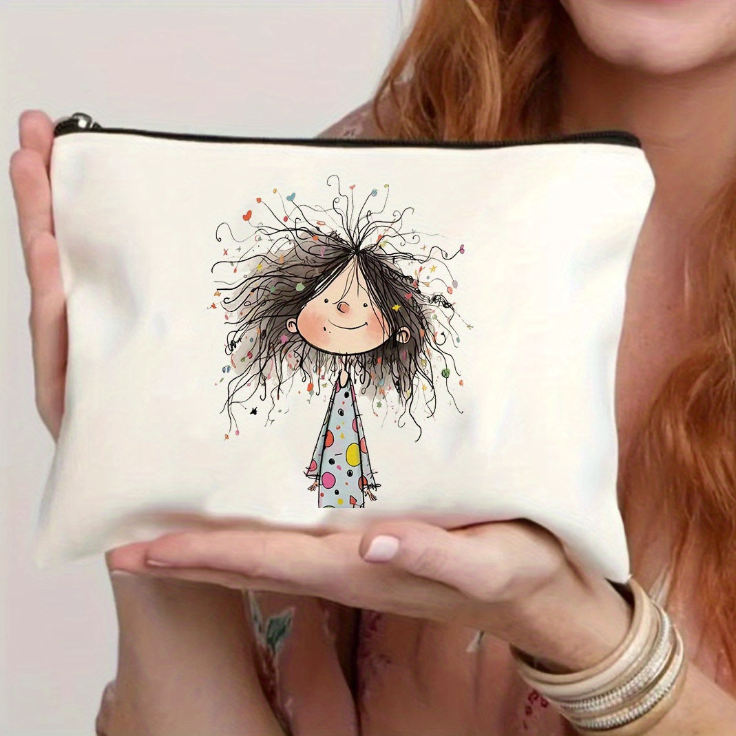 Canvas Makeup Bag Zipper Travel Camping Gift Bag