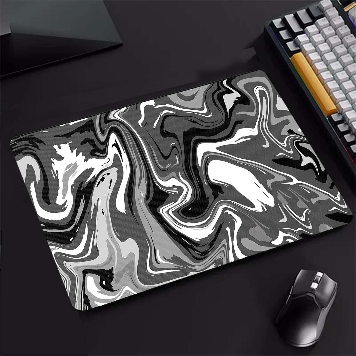 Abstract Waves Pattern Mouse Pad Gamer Mat