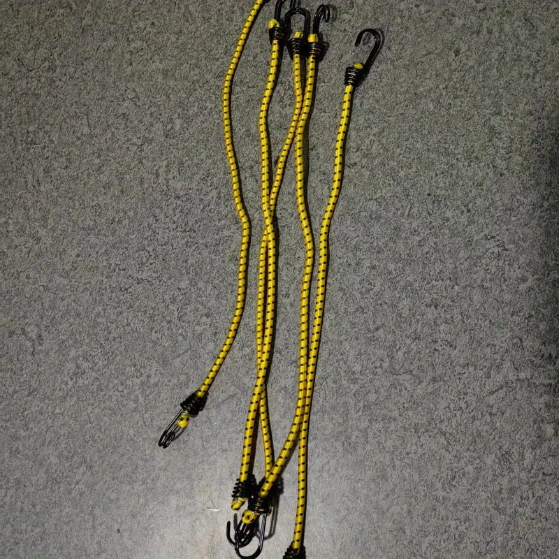 5pcs Bungee Cords w/ Hooks for Camping Tent Tarp Canopy Elastic Clothesline