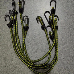 5pcs Bungee Cords w/ Hooks for Camping Tent Tarp Canopy Elastic Clothesline