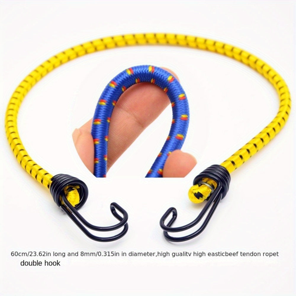 5pcs Bungee Cords w/ Hooks for Camping Tent Tarp Canopy Elastic Clothesline