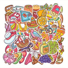 50pcs Waterproof Vinyl Laptop Stickers Halloween Christmas Gift