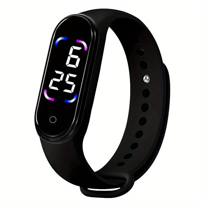 2 Pcs Outdoor LED Electronic Watch Touchable Digital Sports Gift
